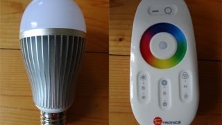 quotTao Tronics RGB LED Lampe Glühbirne Wifi WLAN 24G Touch Fernbedienungquot Test [upl. by Oribel]