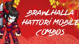 Brawlhalla mobile Hattori easy combos [upl. by Aerbma]