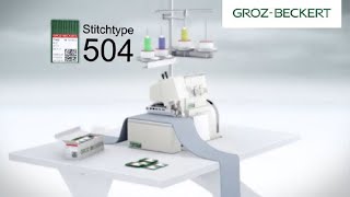 Stitch Type 504 Overlock Stitch [upl. by Hgielrebma259]