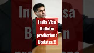 India Visa Bulletin predictions daily visabulletin india shorts [upl. by Truk]