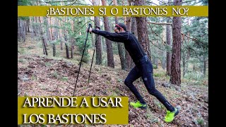 Técnica de Bastones en el Trail Running [upl. by Thurman703]