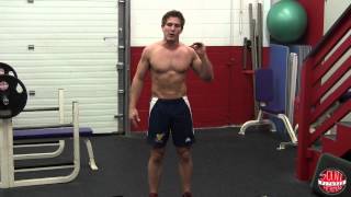 How To Standing Oblique Crunch With Plate or Dumbbell [upl. by Mclaughlin]