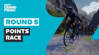 Zwift Grand Prix  Round 5 Men ZRL  Points Race [upl. by Meredith]