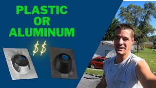 Roof Pipe boot flashing whats best plastic steel or aluminum [upl. by Free]