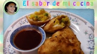 Dia 3  Samosas de papa y chicharos y Chutni de tamarindo  El sabor de mi cocina [upl. by Olraced92]