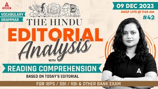 9 December The Hindu Editorial Analysis  The Hindu Vocabulary for Bank SSC amp Other Exams [upl. by Rammus]