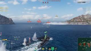 World of Warships  Vasteras in Asymmetrical Battles [upl. by Nelrsa]