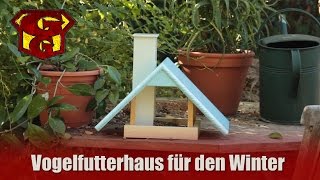 Vogelfutterhaus für den Winter selber bauen  Garagengurus 9 [upl. by Tterag311]