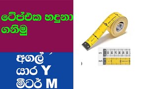 මිනුම් පටිය නිවැරැදි ව හදුනා ගනිමු [upl. by Darrow]