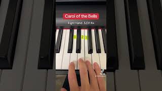 Carol of the Bells easy piano tutorial [upl. by Neryt]