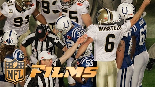 9 Saints Surprise Onside Kick  NFL Films  Top 10 Super Bowl Plays [upl. by Esbenshade]