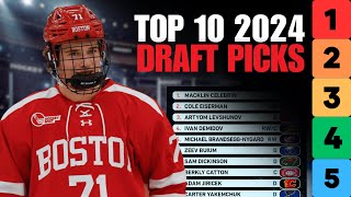 My NHL 2024 Draft MOCK DRAFT [upl. by Simetra]