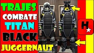 GTA V ONLINE 141 TRAJE MODDED JUGGERNAUT PRETO ✅TRAJE GUERRA BLACK TITAN SIN HACKS OUTFITS GTA 5 [upl. by Ahsiekahs]