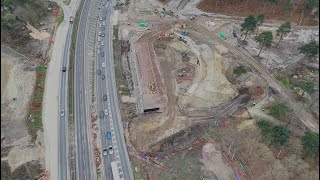 Mar 2024  M25 Junction 10 Update  Full closure weekend update  March 2024 focus on A3 work [upl. by Inacana630]