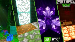 Texture Pack Faithful RTX  32x32   Minecraft Bedrock  120 [upl. by Ytima]