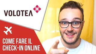 Come fare il Check in online VOLOTEA [upl. by Alegnad]