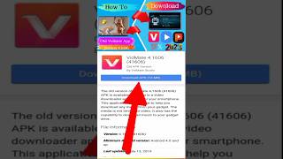 How To Download Old Vidmate App Playit App Videos problem solvedviral trending shorts vidmate [upl. by Boser870]