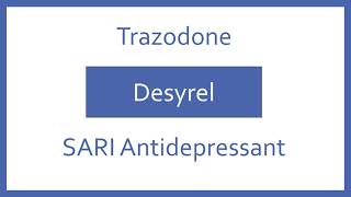 Trazodone Pronunciation  Generic Name Brand Name Indication Top 200 Drugs PTCB NCLEX Test Prep [upl. by Vitkun370]