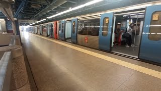 Falha técnica em C Grande na Linha Amarela e Verde e arranque ML90 em Entrecampos  Metro Lisboa [upl. by Moffat]