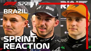 Drivers React After Sprint  2024 Sao Paulo Grand Prix [upl. by Titania]