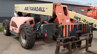 JLGGradall G943A Material Handler with Fork Attachment [upl. by Buzzell]