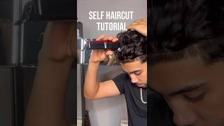 SELF HAIRCUT TUTORIAL Extremely Easy DIY Fadd barber hairstyle hair fypシ viral trending fyp [upl. by Cort8]