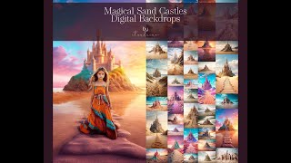 Digital Backdrop Photoshop Edit Tutorial  Dreamy Sandcastles [upl. by Evangelina]