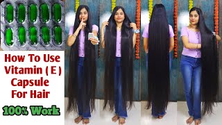 Vitamin E Capsule Benefits For LONG HAIR 🤫🔥 How To Use Vitamin E Capsule for HAIR GROWTH amp SKIN [upl. by Janus]