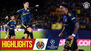 Ronaldo amp Sancho score as Reds net crucial win  Villarreal 02 Manchester United  Champions League [upl. by Kleper42]