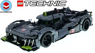 LEGO Technic 42156 PEUGEOT 9X8 24H Le Mans Hybrid Hypercar  LEGO Speed Build Review [upl. by Anaizit]