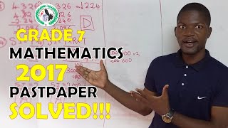 G7 ECZ Maths 2017  Zambia Education  Zambia Edu  Victor Mwansa [upl. by Camel]