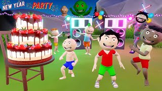 Pagal Bittu Sittu 163  Bittu Ka New Year Party Cartoon  Happy New Year 2024 Cartoon [upl. by Ellehcal696]