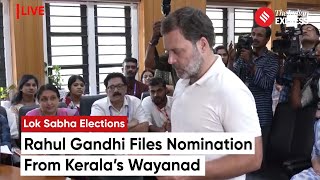 Rahul Gandhi Files Nomination From Wayanad Kerala  Lok Sabha Election 2024 [upl. by Witt608]