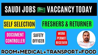 Saudi Jobs 🇸🇦 Vaccancy Today  Freshers amp Returner Both Can Apply  A2Z Gulf jobs today  Top 3 jobs [upl. by Adiam]