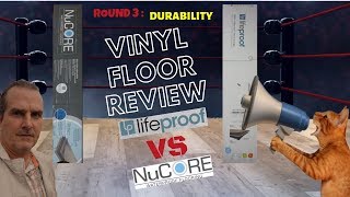 Lifeproof vs Nucore Vinyl Flooring Review  Durability Torture Test for Scratching amp Denting  LVP [upl. by Beasley]