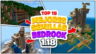 🍅TOP 15 Mejores SEMILLAS de MINECRAFT 118 PE BEDROCK EDITION MINECRAFT SEEDS 11812 [upl. by Grimaud]