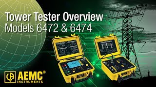 AEMC®  6472 Ground Tester  Overview Tower Testing with 6472 and 6474 [upl. by Afrikah72]