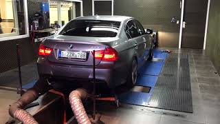 BMW E90 335i N55 Dynorun  JB4  MHD  DOWNPIPE STAGE 2 [upl. by Sara-Ann907]