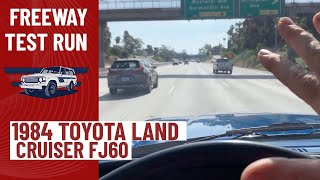 1984 Toyota Land Cruiser FJ60 on the Freeway [upl. by Eejan]