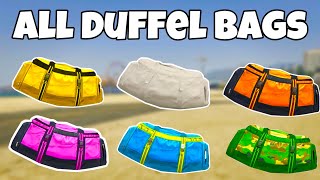 HOW TO GET ALL COLORED DUFFEL BAGS In GTA 5 ONLINE 167 SUPER EASY No save wizard [upl. by Ot]