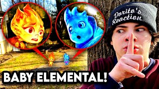 DRONE CATCHES EMBER AND WADE CHILDREN IN REAL LIFE ELEMENTAL FAMILY [upl. by Kamerman874]