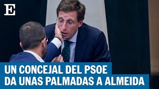 Un concejal del PSOE es expulsado del Pleno tras dar unas palmadas en la cara a Almeida  EL PAÍS [upl. by Avan]