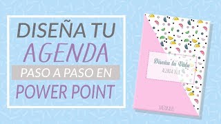 DISEÑA TU AGENDA PASO A PASO EN POWER POINT ESTILO 90S Fácil [upl. by Liddle104]