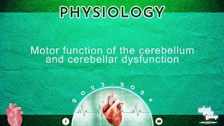 L12 Motor function of cerebellum and cerebellar dysfunction Physiology [upl. by Zetrauq]