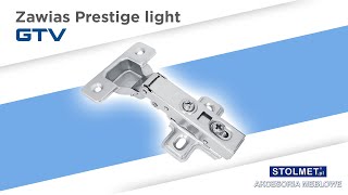 Zawias meblowy z cichym domykiem  GTV Prestige Light [upl. by Biancha]