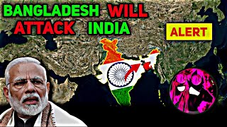 BANGLADESH VS INDIA✊🌍☠ In Nutshell  SUPER WAR😱⚔️💀shorts countryballs geography mapping [upl. by Carlos617]