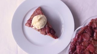 Tarte tatin van aardbei en rabarber [upl. by Nnairb]