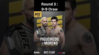 SCORING CONTROVERSIAL FIGHTS Figueiredo vs Moreno 1 Comment what fights you want to see next [upl. by Llovera]