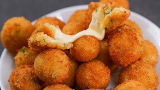 Crispy Potato Cheese BallsAir Fryer RecipesHealthy Ramadan SnacksAtikas Cuisine [upl. by Acirtap458]