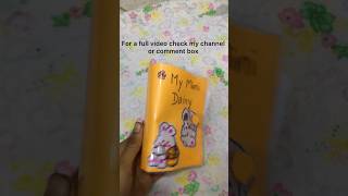 How to make 3 ring binder mini notebook ☺️shorts cute diy mini notebook ringbinder journal [upl. by Oileve]